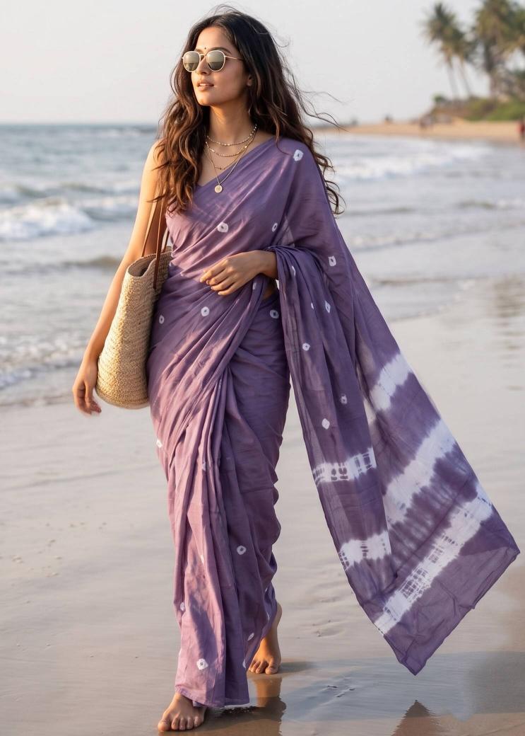 Vastrangan cotton bandhej direct manufacturer of sarees for resellers near me